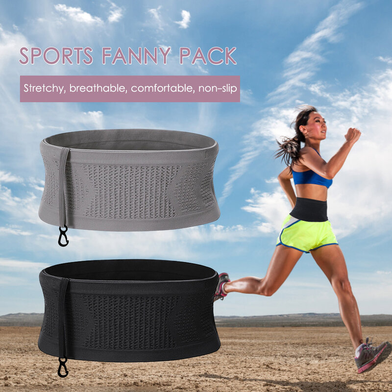Seamless Running Waistpack Lightweight Invisible Jogging cintura sacos portátil elástico respirável de alta capacidade acessórios esportivos