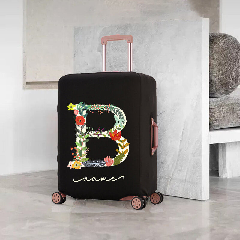 Capa de bagagem personalizada para 18-32 Polegada moda mala mais grossa sacos de poeira elástica caso acessórios de viagem bagagem caso protetor