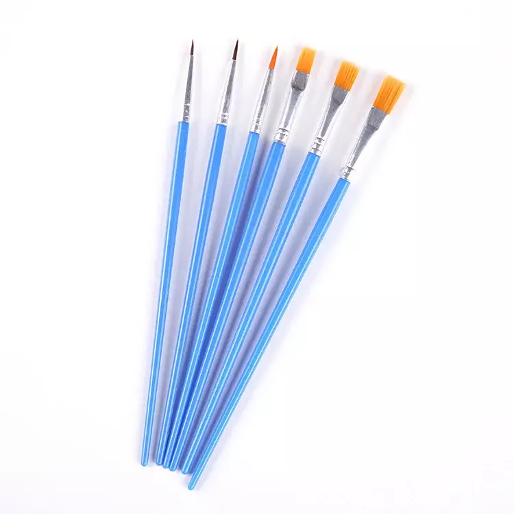Set da 6/10 pezzi penna per pittura a guazzo ad acquerello Set di pennelli per capelli in Nylon forniture artistiche per il disegno