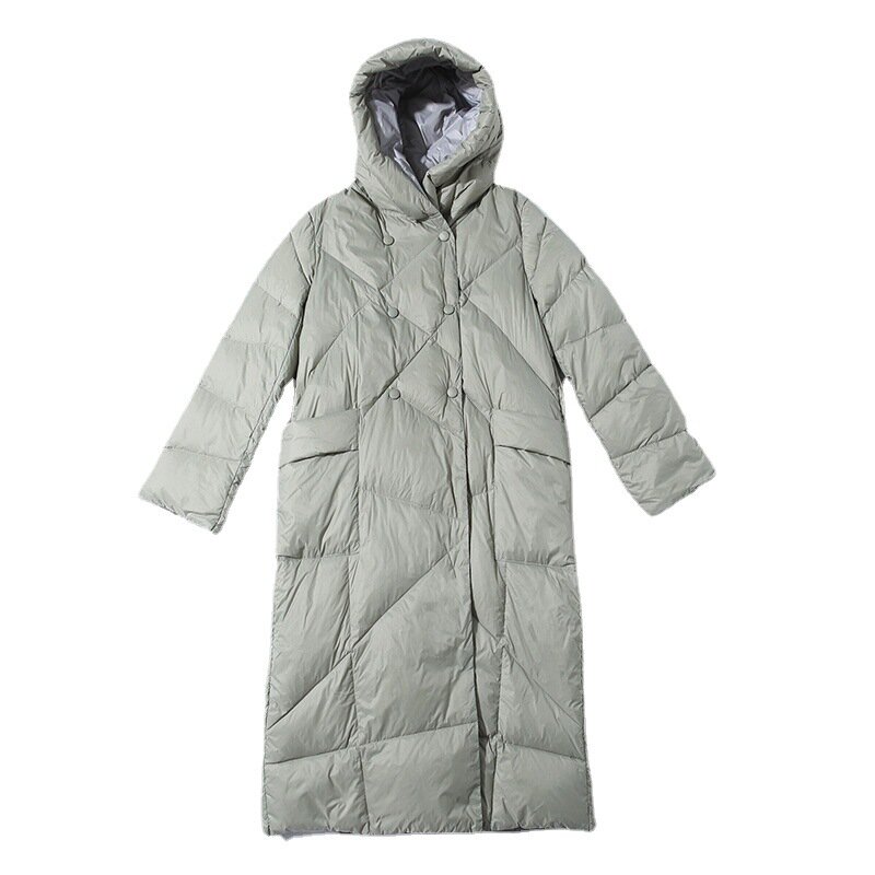 Veste à capuche en duvet de canard blanc pour femme, doudoune décontractée, combinaison de ski chaude, mode d'hiver, nouveau, 2023