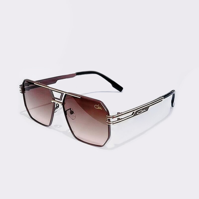 CAZAL-Óculos de sol de liga dourada para homens e mulheres, gradiente, casual, luxo, clássicos, óculos para casal, piloto, elegante, moda, original, MOD9016