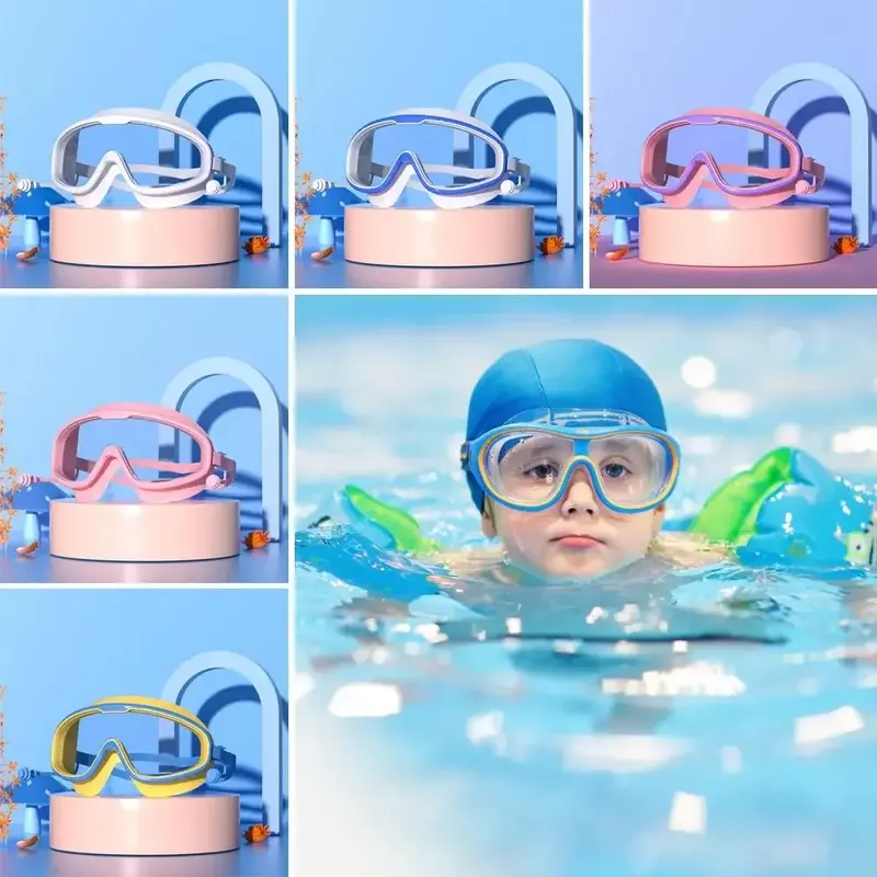 Anti Fog No Leak Clear Swim Goggles for Kids Toddler 3-15 Boys Girls Pool Beach Swimming Goggles