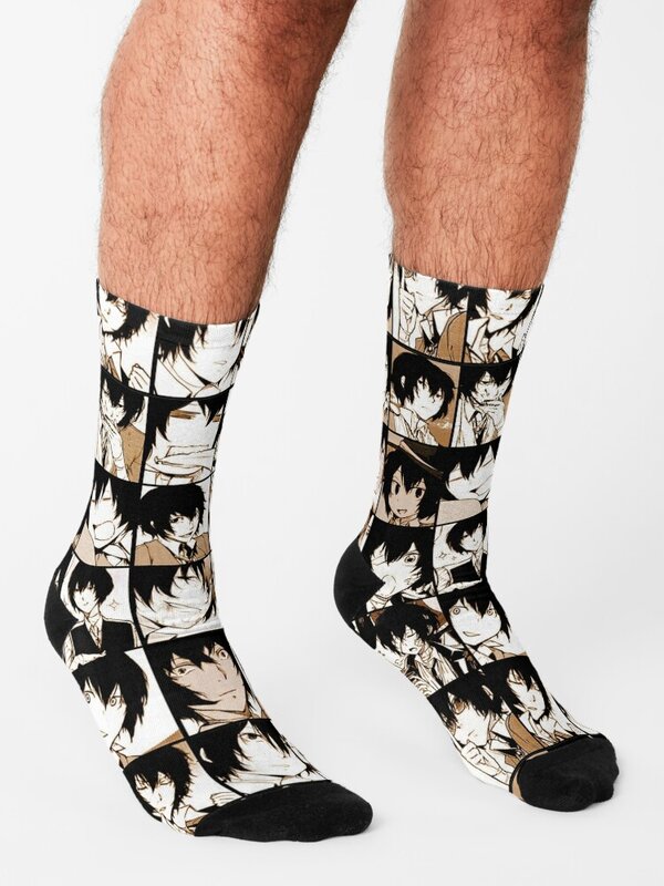 Дазай Осаму Коллаж-цветные носки версии манга Спортивные Чулки мужские зимние носки мужские термоноски для мужчин