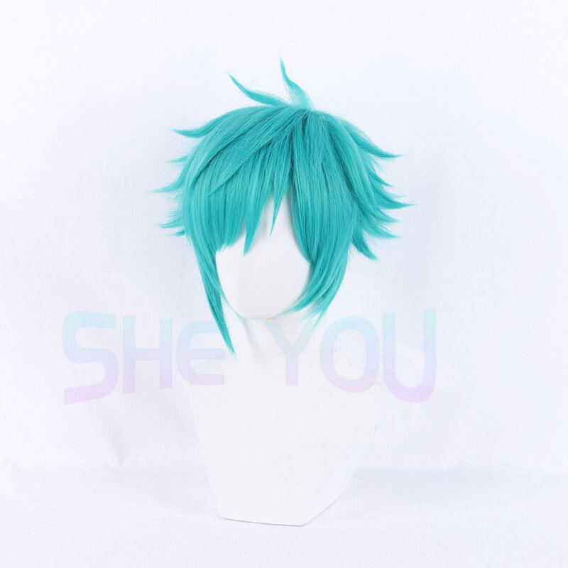LOL Heartsteel Aphelios Cosplay Wig Aphelios Blue Cosplay Wigs Heat Resistant Synthetic Hair Halloween Role Play Wigs