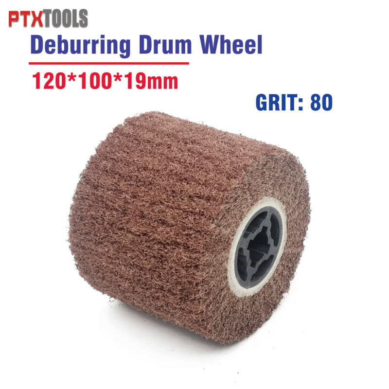 1piece Non-Woven Nylon Flap Brush Polishing Deburring Drum Wheel for Stainless Steel  Metal Wire Drawing Wheel
