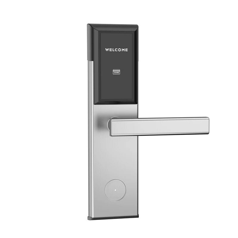 Sistema de Cerradura de puerta para habitación de hotel, Popular, sin llave, con lector de tarjetas mifare de 13,56 mhz
