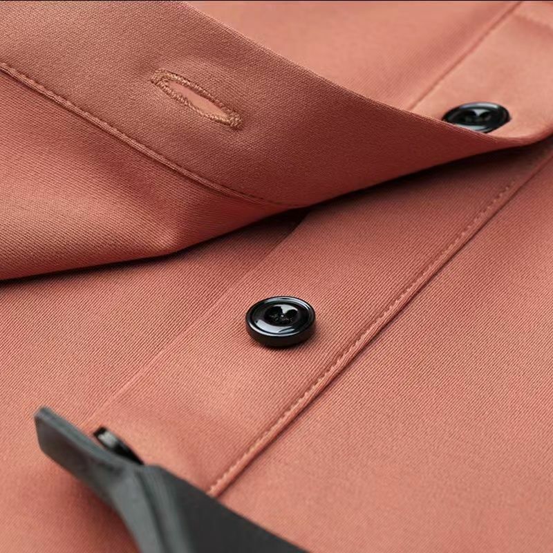 Koreanische Mode einfache High-End elastische Polos hirt Herren getäfelte Revers Sommer dünne schnell trocknende Smart Casual Kurzarm Top