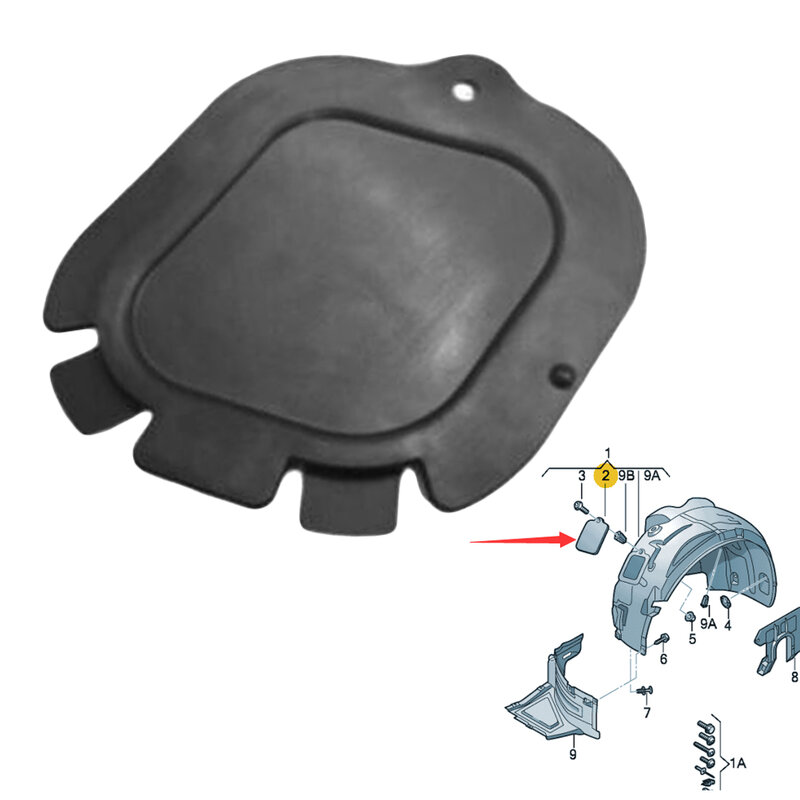 Car Accessories Housing Liner Cover 4G0809967 Black Direct Replacement For A6 C7 2011-2019 Housing Liner Cover