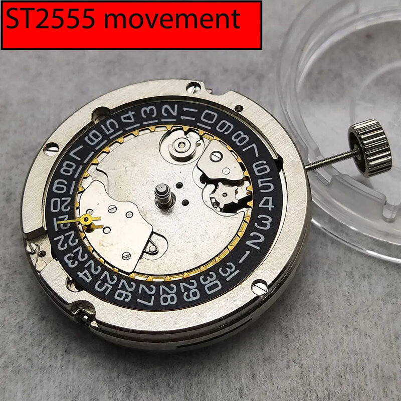 Часы наручные Seagull ST2555, автоматическое механическое движение, 2555 механизм, два с половиной и девять секунд, аксессуары для часов