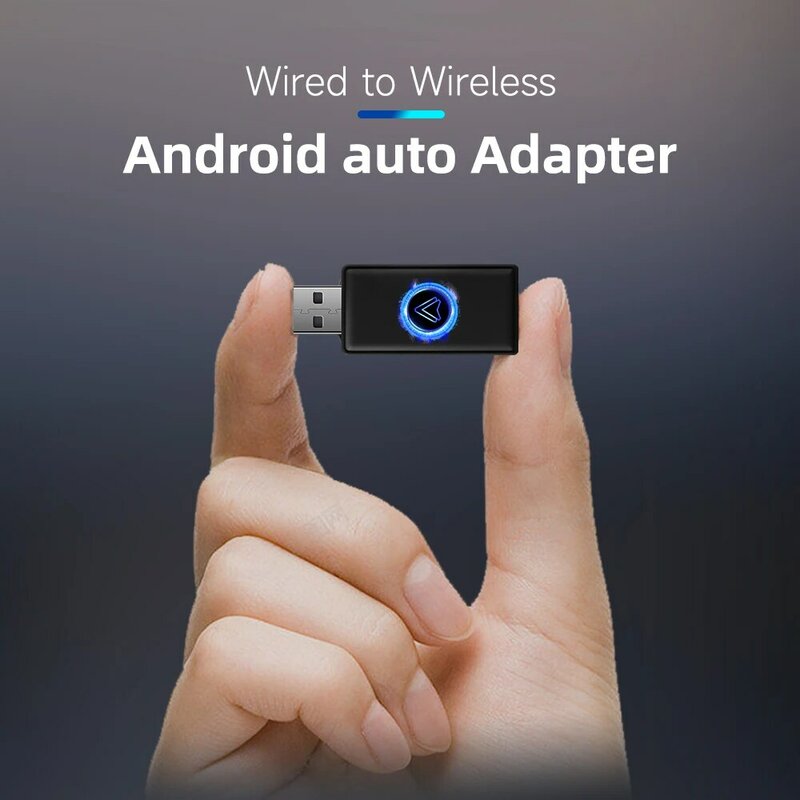 Najnowszy Mini-Body Android Auto bezprzewodowy Adapter Smart AI Box samochodowy OEM przewodowy Android Auto do bezprzewodowego USB Dongle dla SamSung XiaoMi