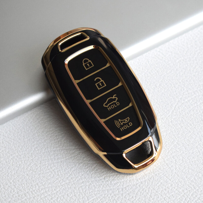 For Hyundai i30 Ix35 KONA Encino Solaris Azera Grandeur Ig Accent Santa Fe Palisade TPU Car Key Fob Case Key Fob Cover