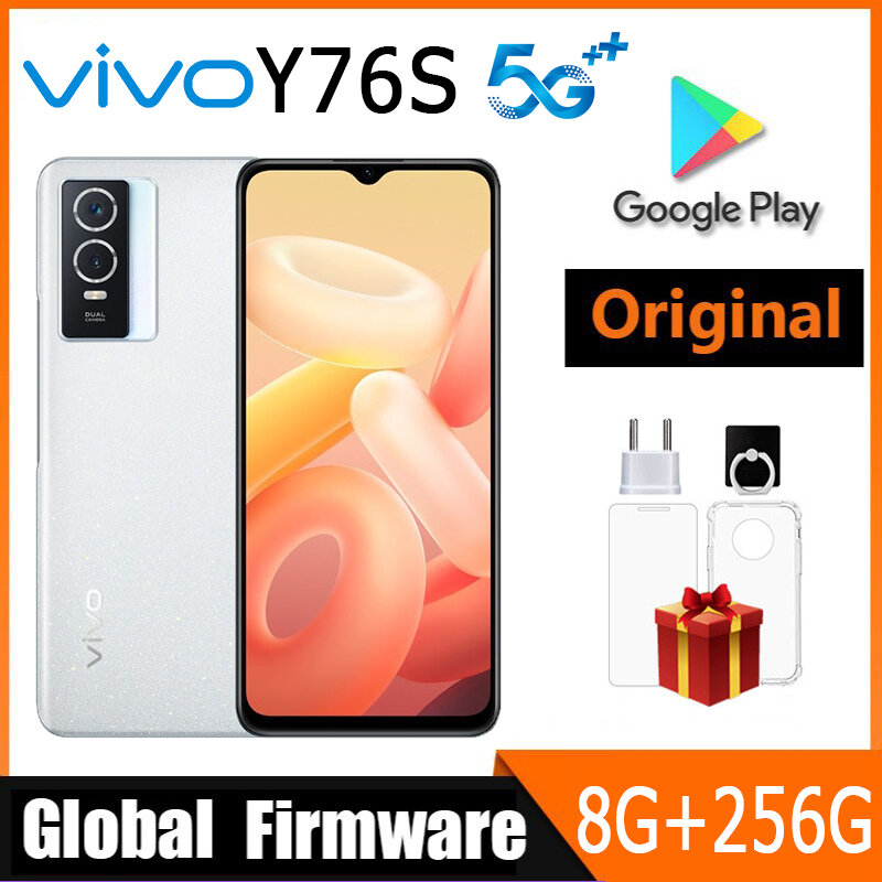 VIVO-Y76S Smartphone Android, Firmware Global, 5G, 6,58 ", 8GB RAM, 256GB ROM, Todas as cores em boas condições