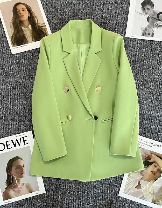 2024 Spring and Autumn New Women's Suit Coat Loose Commuter Leisure Office Blazers