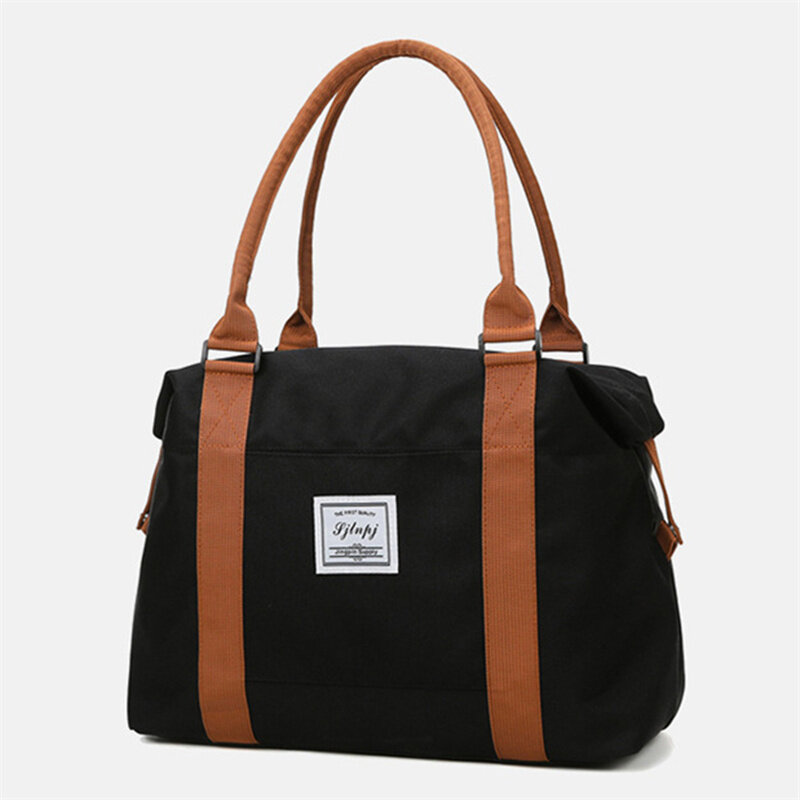 Fashion Large Travel Bag Women Cabin Tote Bags Handbag Oxford Cloth Canvas Waterproof Shoulder Bags Women Weekend Overnight Bag