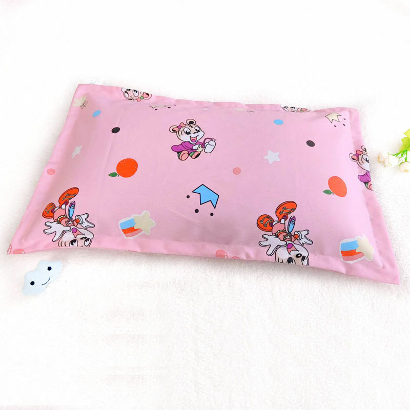 25x40cm Cotton Children's Pillowcase Cartoon Style Kindergarten Special Pillowcase Soft Breathable Four Seasons Baby Pillowcase