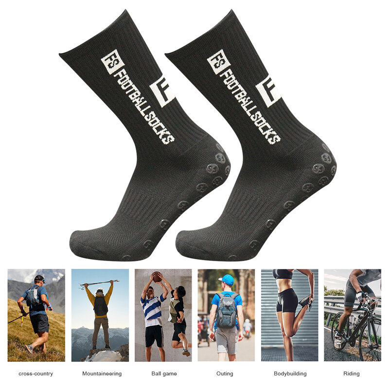 Socks Dispensing Breathable Soccer Professional Football Socks Round Non Slip Sports Suction Gripper Socks for Running Cycling