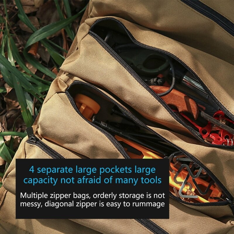K1KA Tasche für Outdoor-Werkzeugsets, kompakte Rolldesigns, effiziente Aufbewahrungslösung, vielseitig einsetzbar für