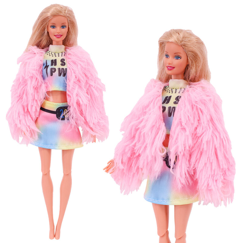 Barbies vestiti per bambole vestito moda cappotto cappelli Top pantaloni abbigliamento per Barbie vestiti per bambole accessori per bambole regali giocattolo per ragazze