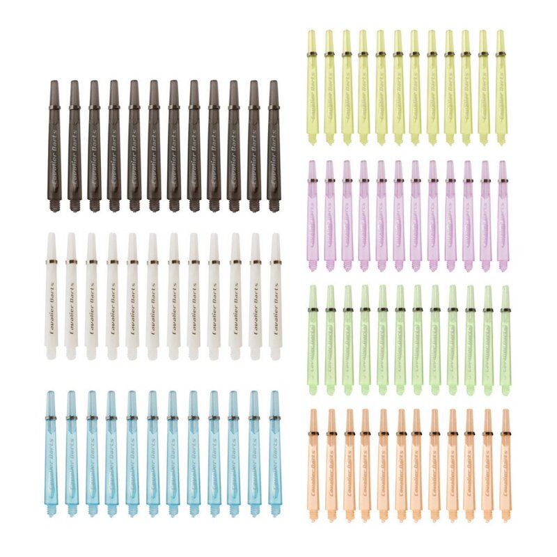 12pcs 45mm/35mm Transparent Plastic Darts Shafts 4.5mm Screw Thread Dart Stems With Stainless Steel O Ring For Steel & Soft Dart