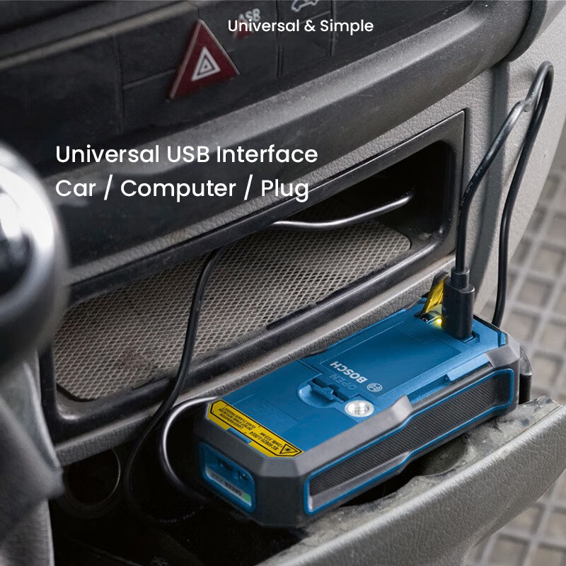 Batteria al litio Bosch 3.7V tipo C porta 5V/0.5A 1.0Ah per telemetro Laser Bosch GLM50-23G GLM50-27CG