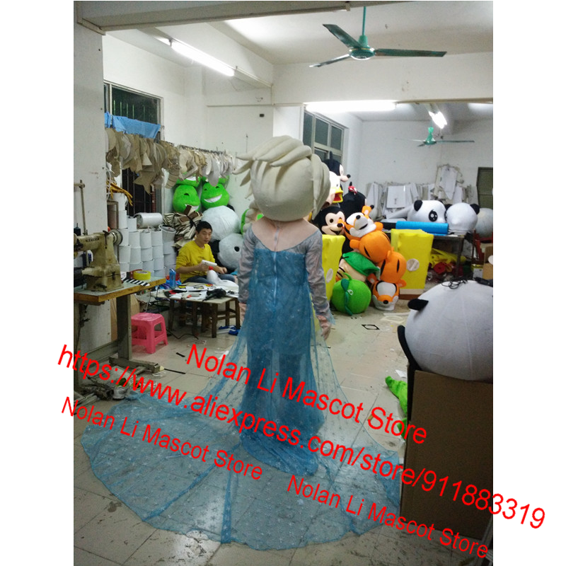 Costume de mascotte de princesse, Design à la mode, Costume de dessin animé, jeu de rôle publicitaire, carnaval de marche, taille adulte, cadeau de vacances, 1284