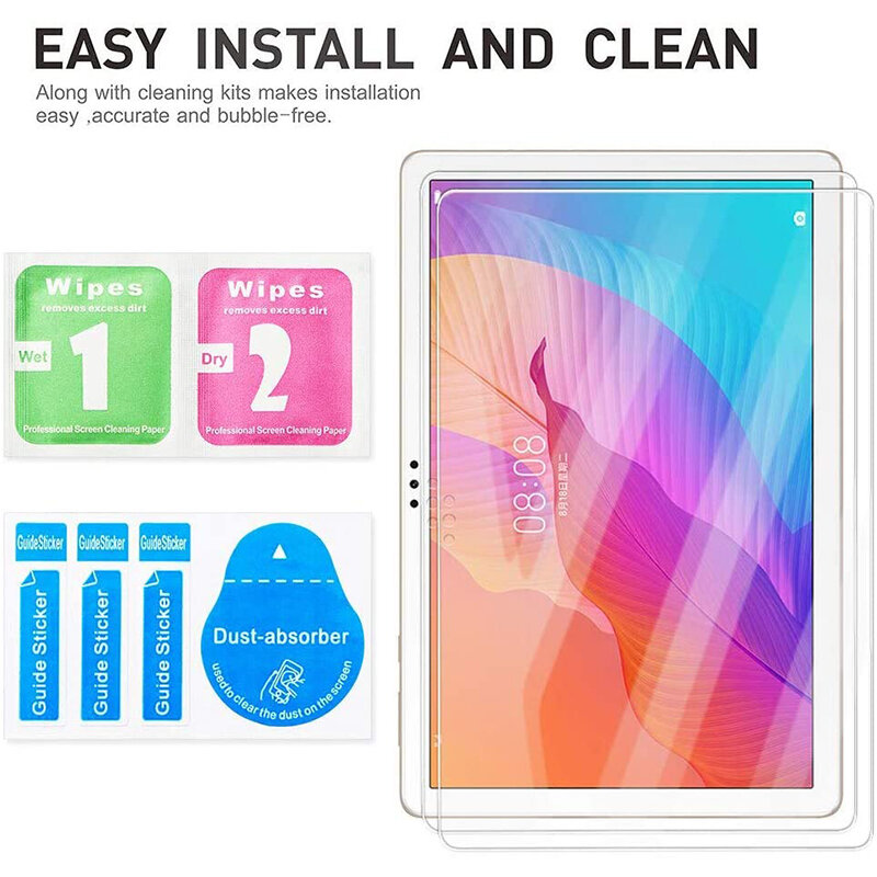 Tempered Glass For Huawei Matepad T10 T10s 10.1' Screen Protective Film Anti-Scratch 9H Hardness Ultra Clear Tempered Glass 2020