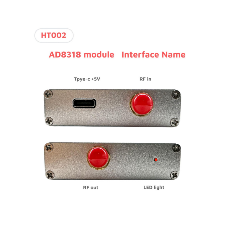 Modulo AD8318 misuratore di potenza RF rilevatore logaritmico sensore modulo di controllo modulo di rilevamento alimentazione 1MHz-8000MHz