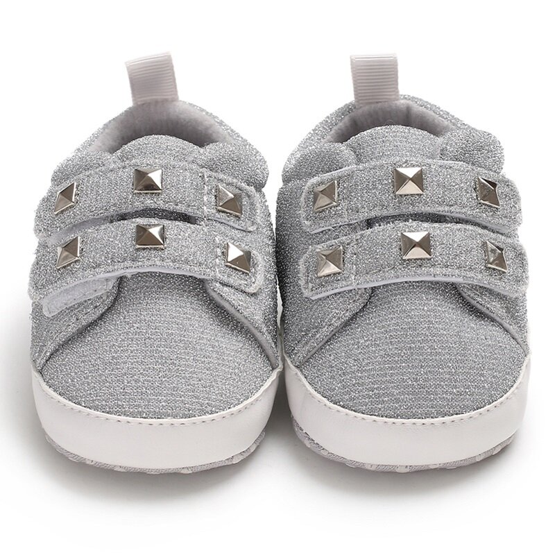 Детская обувь для мальчиков и девочек, модная повседневная обувь из искусственной кожи, нескользящая обувь для начинающих ходить 0-18 месяцев