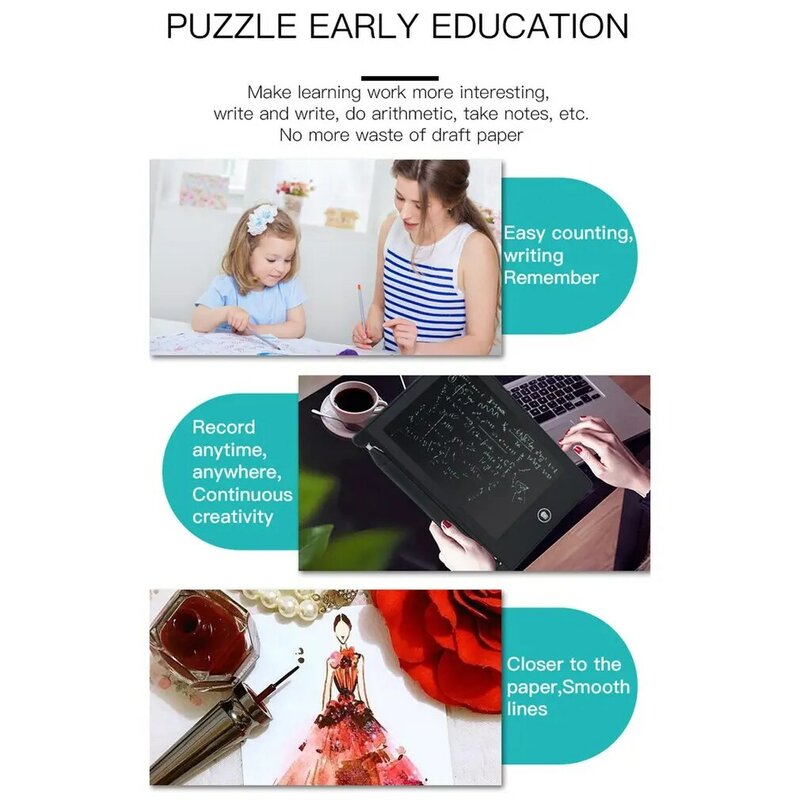 4.4 Cal Tablet do pisania LCD Board dzieci notes edukacyjne dla dzieci interaktywne malarstwo cyfrowe deski kreślarskie
