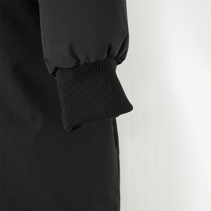 Chaqueta larga holgada informal para hombre, abrigo Retro de manga larga con cremallera, elegante, a la moda, novedad de 2024