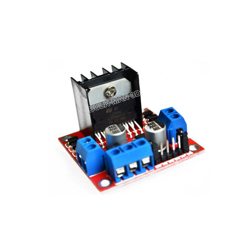 Dual H Bridge DC Stepper Motor Drive Controller Board Module L298N per Arduino Smart Car Robot ad alta potenza