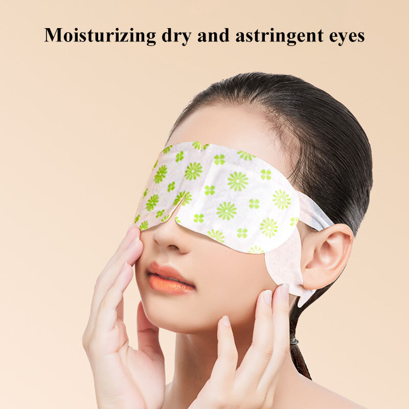20Pcs Hot Compress Steam Eye Mask Massage Relieve Eye Fatigue Remove Dark Circle Eye Bags Eliminate Puffy Wrinkles Anti Aging