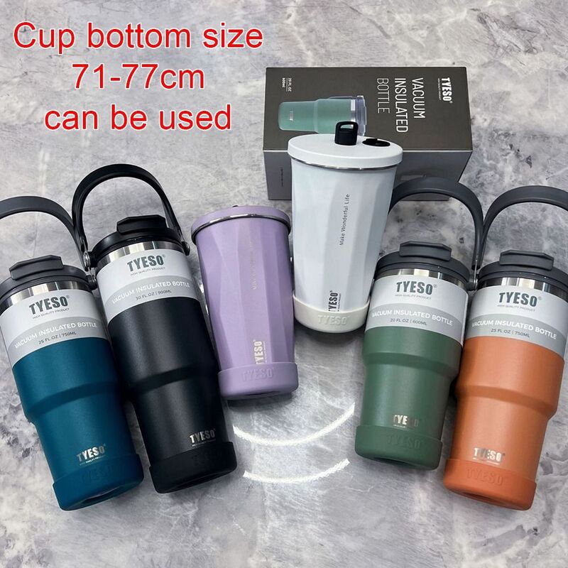 Durável Anti-Slip Silicone Cup Cover, Luva Inferior Universal para Tyeso Garrafa, 71-77mm de diâmetro, 1Pc