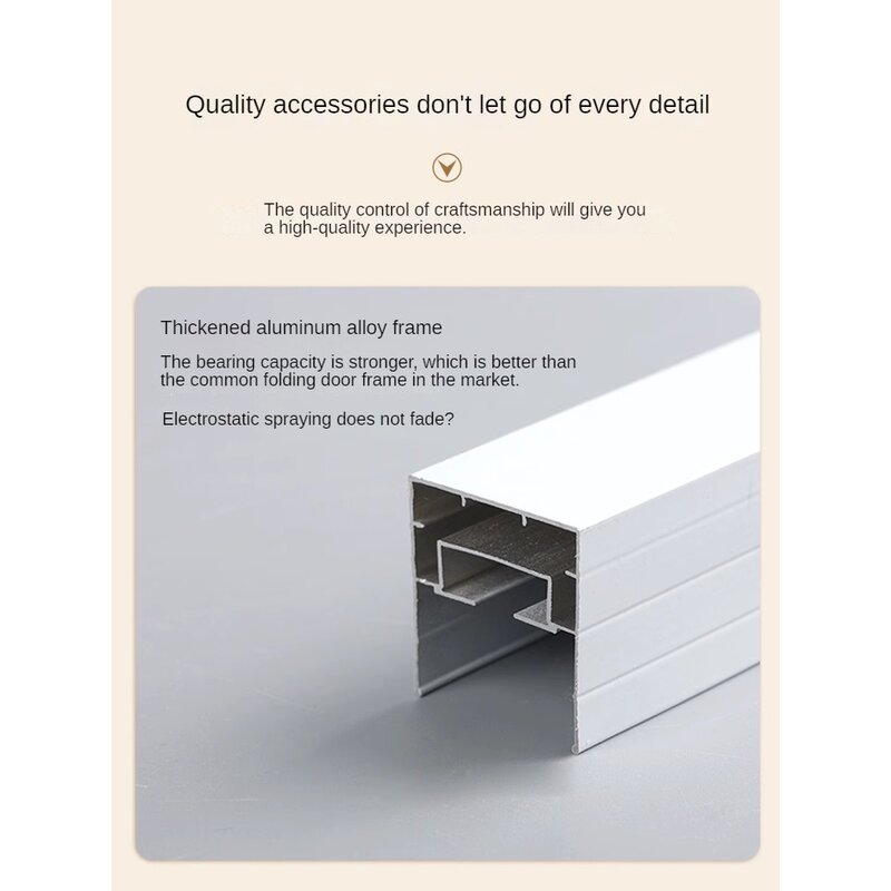 Kunden spezifische Waben falttür Aluminium legierung Schiebetür für Küche Stealth Balkon Trennwand WC Badezimmer