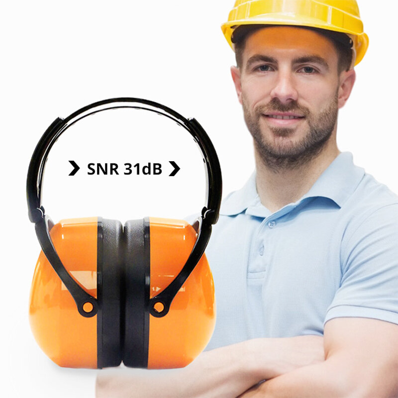 소음 방지 귀마개 SNR 31db ABS 하우징 라이닝 스폰지, 조절 가능한 견고성, 안전 편안한 산업 공부 음소거 귀마개