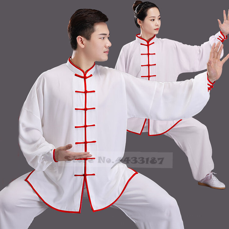 เสื้อผ้าสไตล์จีนแบบหลวมเสื้อผ้าสไตล์กังฟูแบบดั้งเดิมสไตล์ย้อนยุคโอเรียนเต็ล busana Casual ไทชิ