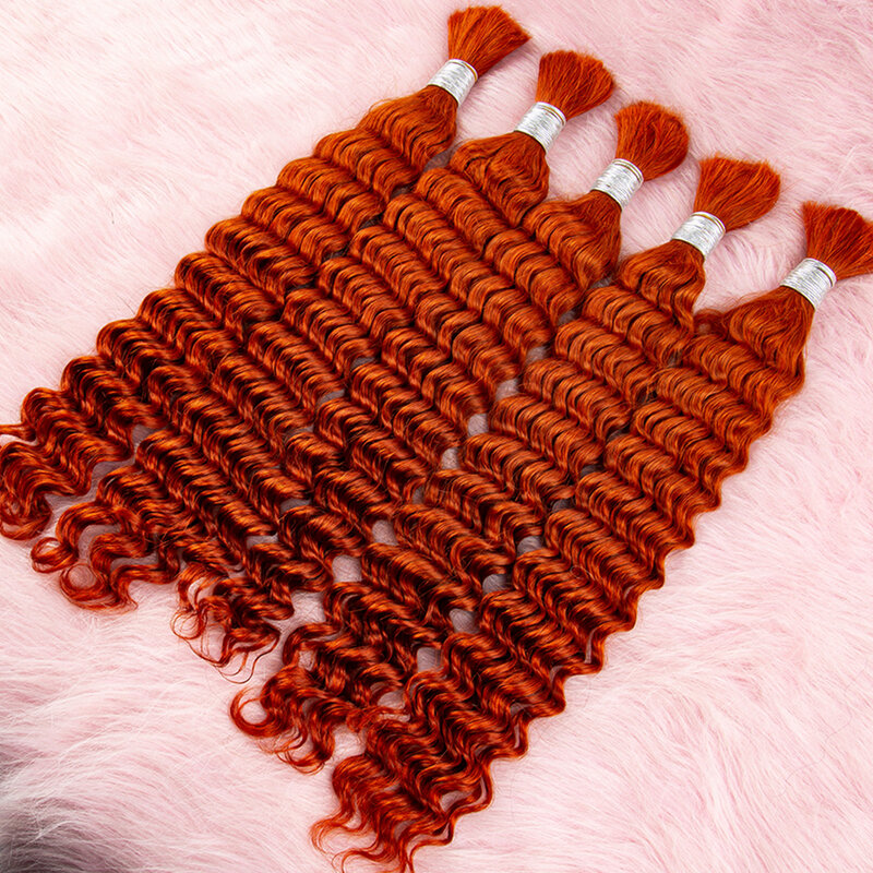 Ekstensi rambut grosir Bronde madu ekstensi rambut Virgin bergelombang warna keriting dalam untuk mengepang Salon rambut