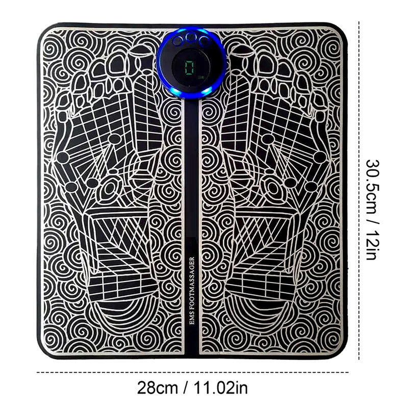 1Pcs Foot Massager Mat for Neuropathy - Foot Massager for Improve Circulation, Muscle Relaxation, Rechargeable Feet Massager Pad