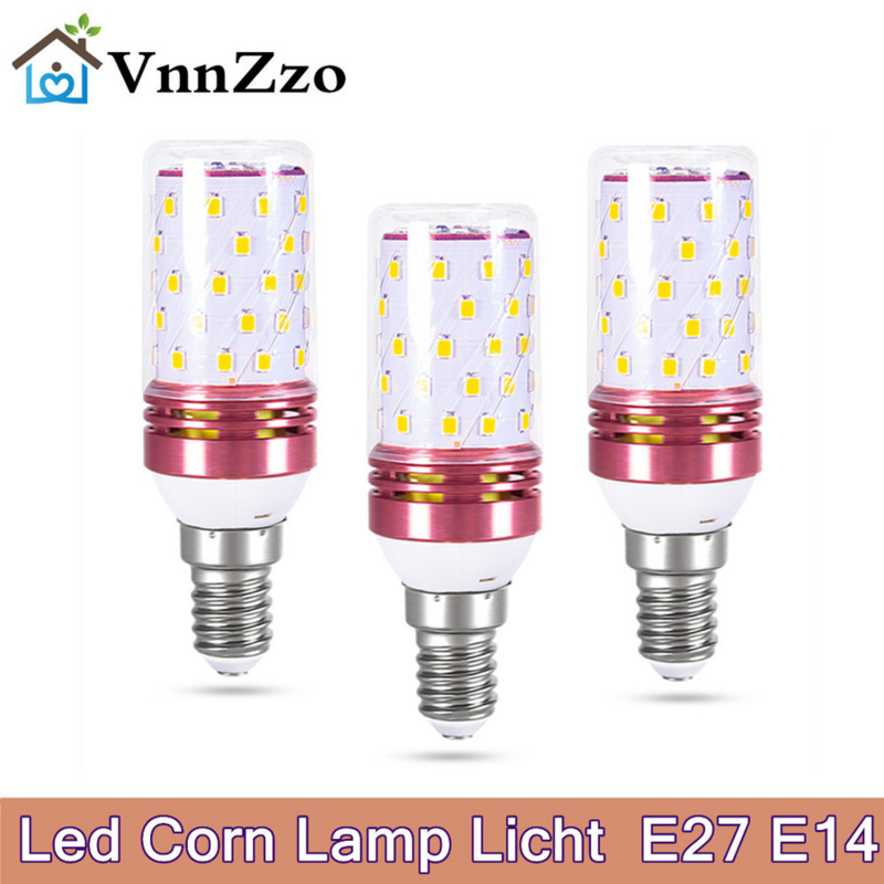 Ampoule de maïs LED Leicolor, lumière E14, petite vis, 12W, 16W, bougie domestique, économie d'énergie, lustre froid et chaud