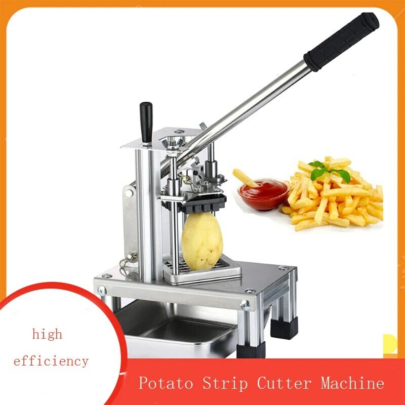Commercial Potato Strip Cutter Machine Fruit Vegetable Slicer Manual Stainless Steel French Fries Cutter Restaurant Tool