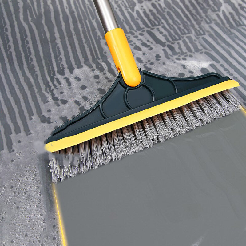 Cepillo de suelo de baño, accesorio de costura de suelo, azulejo, mango largo, lavado de pared, limpieza de inodoro