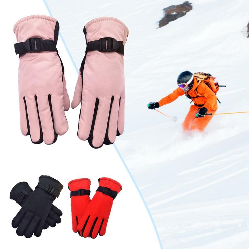 1 para rękawic zimowych rękawice narciarskie wodoodporne przytulne ciepłe osłony ręki z pamięcią na motocyklowe rękawice rowerowe rękawice przeciwpoślizgowe