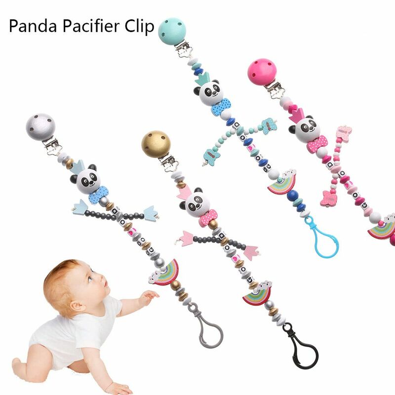 Arco-íris silicone dentição anel para o bebê, bonito chupetas com corrente, mastigar brinquedo