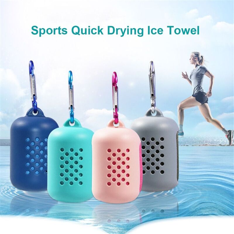 Microfiber Sports Towel for Camping, Cool Fitness Towel, Secagem rápida, esportes frios, resfriamento, verão