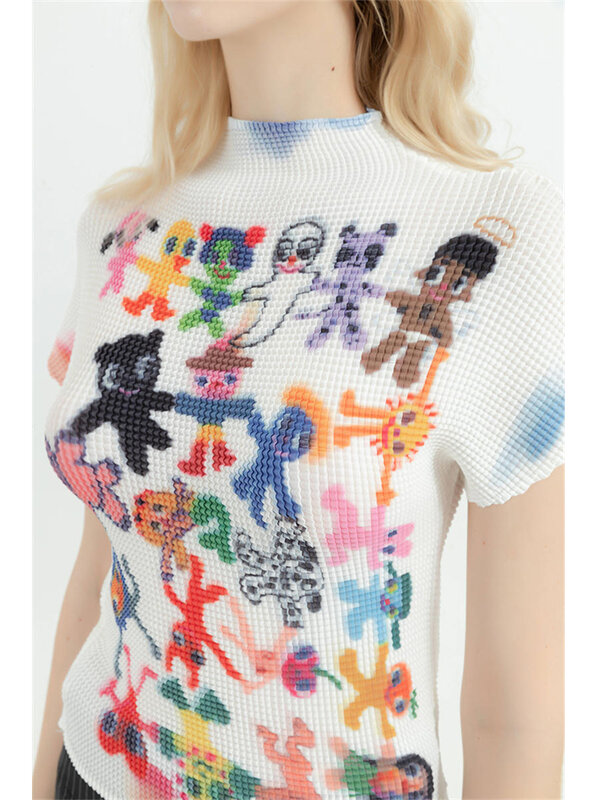 T-shirt manches courtes col rond femme, streetwear vintage, estival et à la mode, Harajuku coréen Y2k