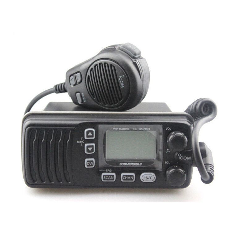 ICOM IC-M304 방수 VHF 해양 잠수정 트랜시버, 선상 워키토키, 선상 양방향 자동차 보트 선박 라디오