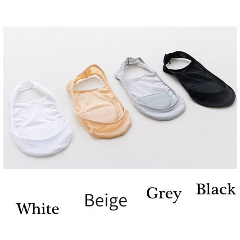 Calcetines de seda antideslizantes para zapatos de tacón alto, medias invisibles ultrafinas de media palma, calcetín con tirantes, 1 par