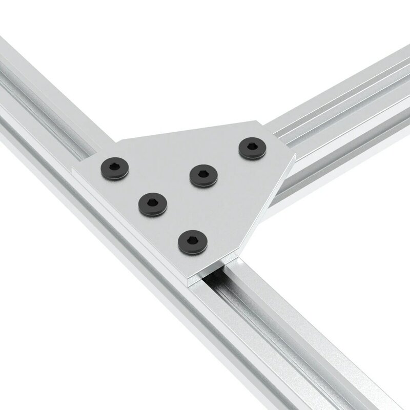 Openbuilds t placa comum 5 furos ângulo de canto suporte conexão tira para 2020 perfil alumínio 1pcs
