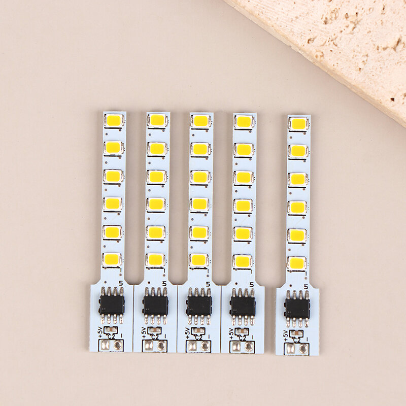 LEDフラッシュキャンドルダイオードライト、イミテーションランプボード、PCB装飾、電球アクセサリー、DIY、5個