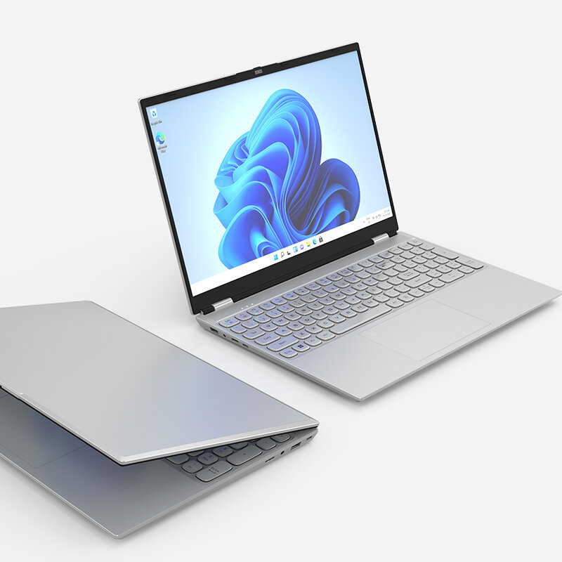 Ультратонкий ноутбук с идентификацией по отпечатку пальца, Intel, 16 дюймов, ПК, игровой компьютер, ноутбук с IPS дисплеем, Celeron N95, персональный деловой ноутбук